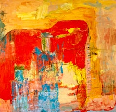 Elephantasy / oil on canvas - vibrant, bold warm color