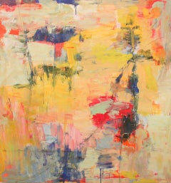 Rhapsody in Yellow - oil on canvas - abstract