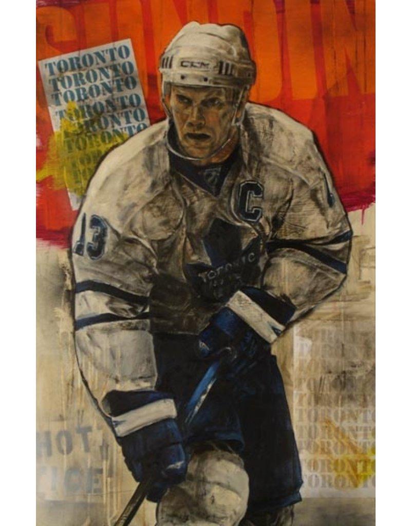 Stephen Holland Figurative Painting - Mats Sundin