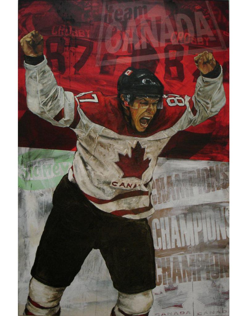 Crosby, The Golden Goal - Print by Stephen Holland