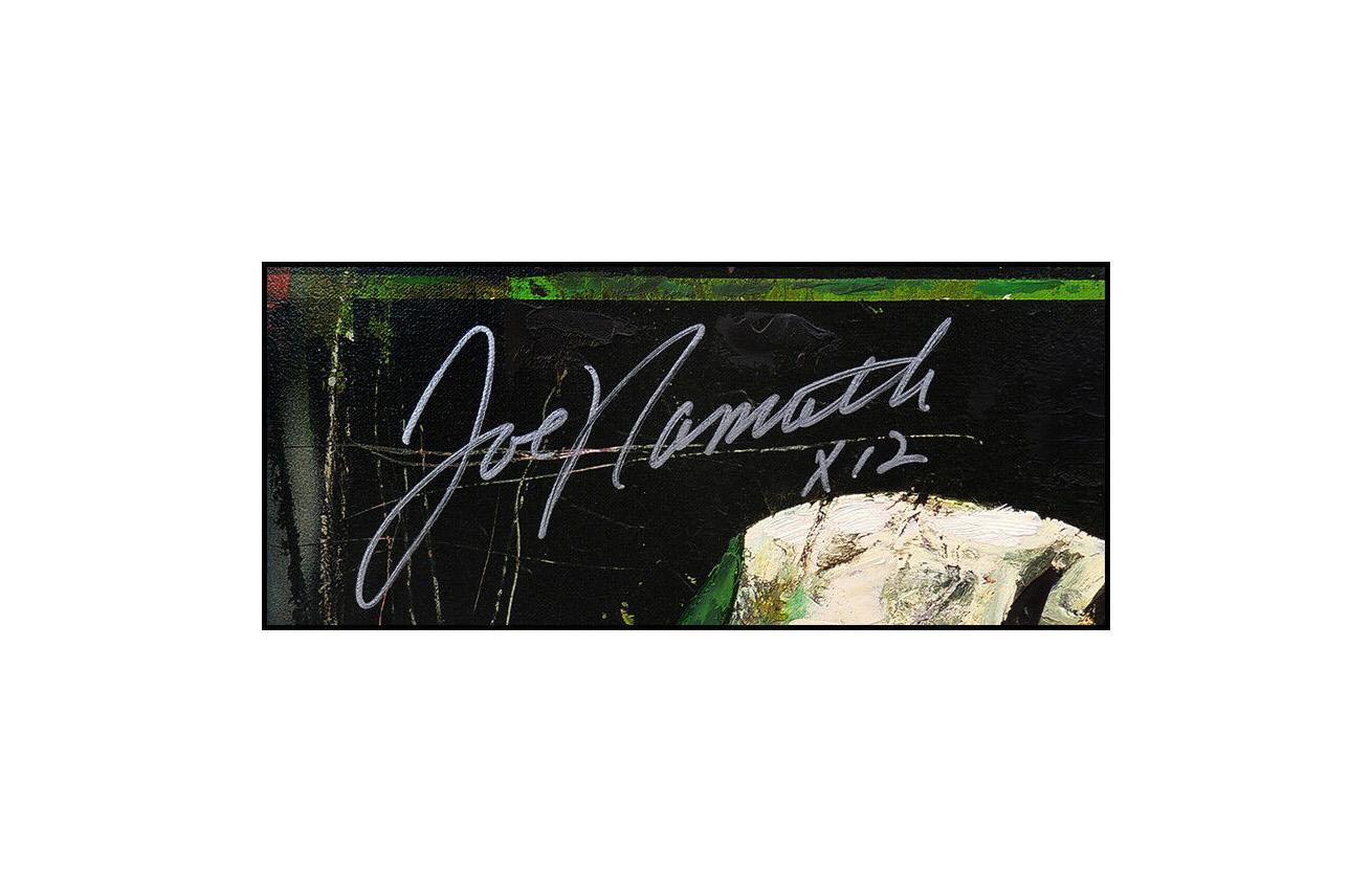 Stephen Holland Broadway Joe Namath Giclee On Canvas Hand Signed Football Art For Sale 1