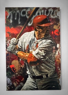 Stephen Holland “Mark McGwire” Signed Hand-Embellished Giclée, 25/100, 40" x 24"