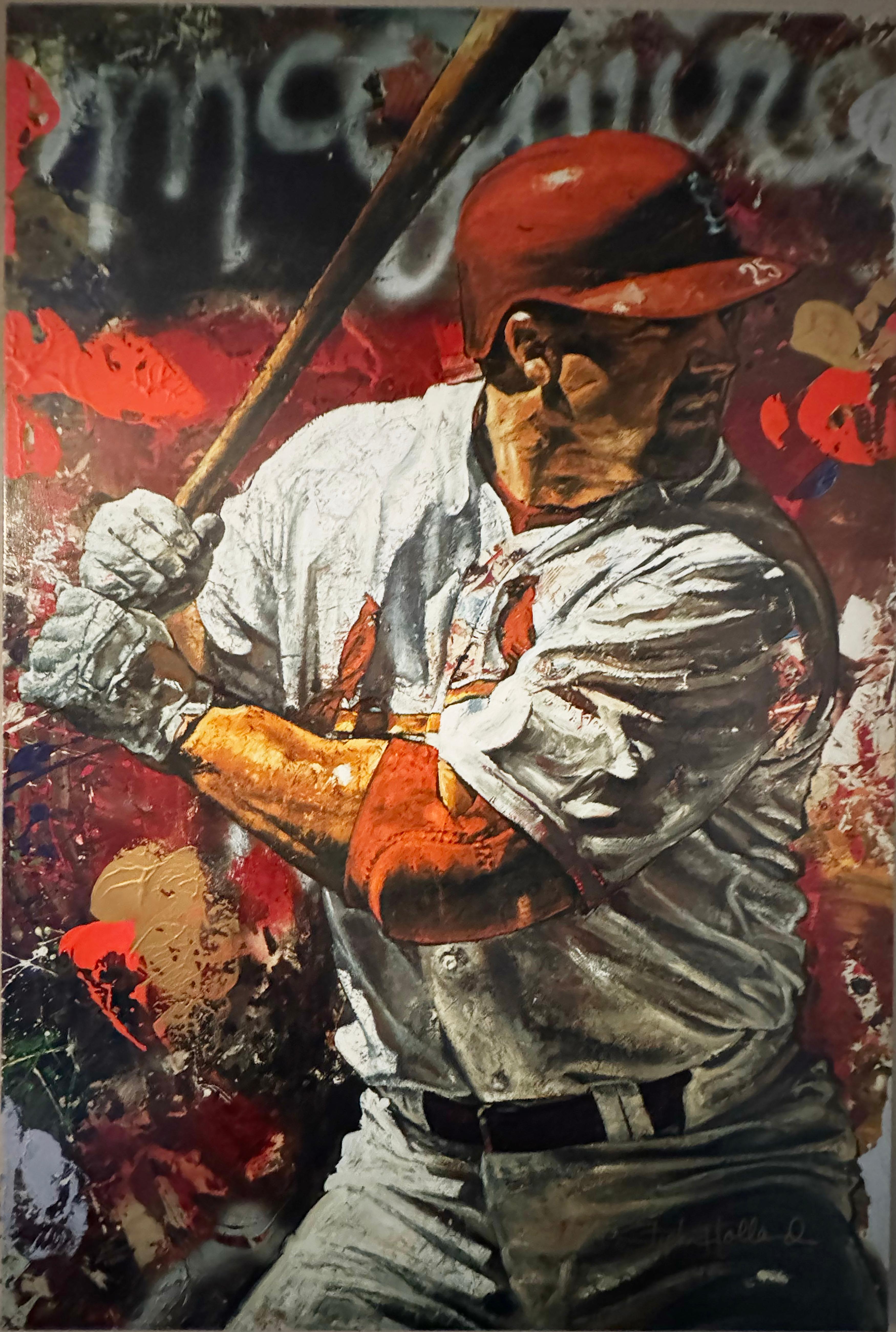 Stephen Holland “Mark McGwire” Signed Hand-Embellished Giclée, 25/100, 40" x 24"