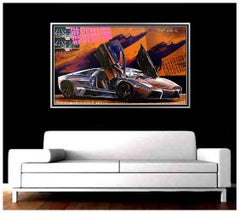 STEPHEN HOLLAND Original Giclee on CANVAS Signed Lamborghini Sports Car Artwork