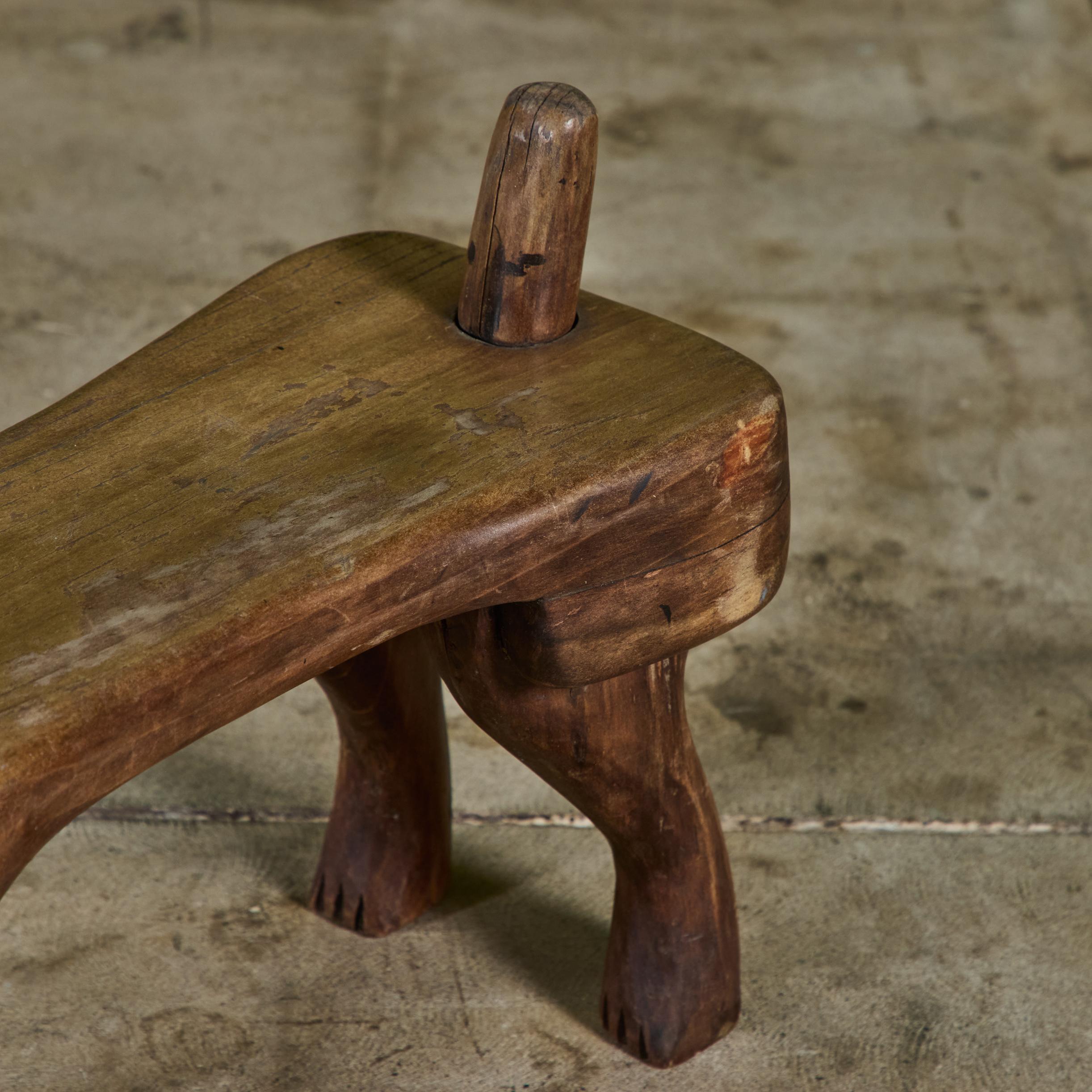 Stephen Huneck Reposapiés de madera tallada con forma de perro en venta 4