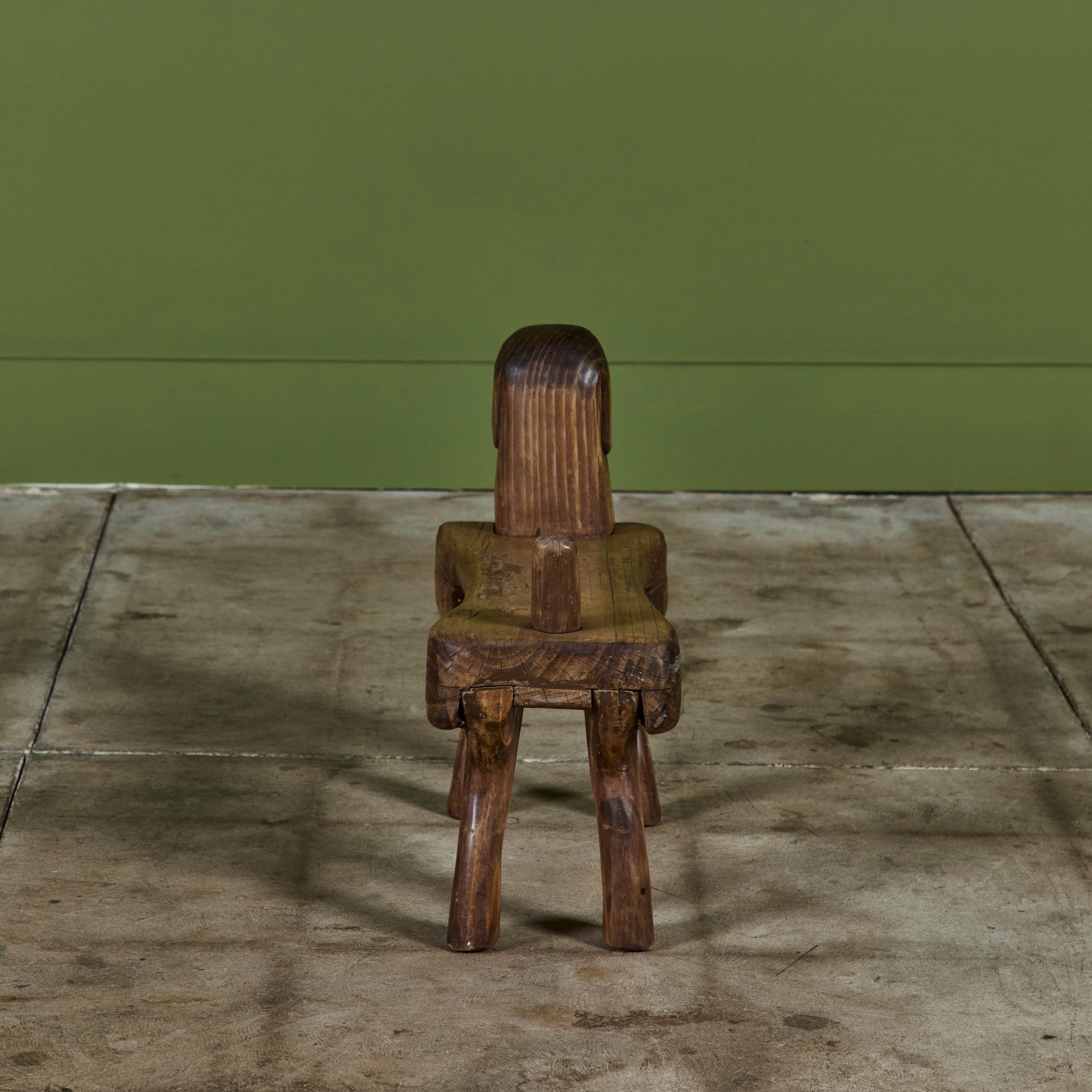 Stephen Huneck Reposapiés de madera tallada con forma de perro Tallado a mano en venta