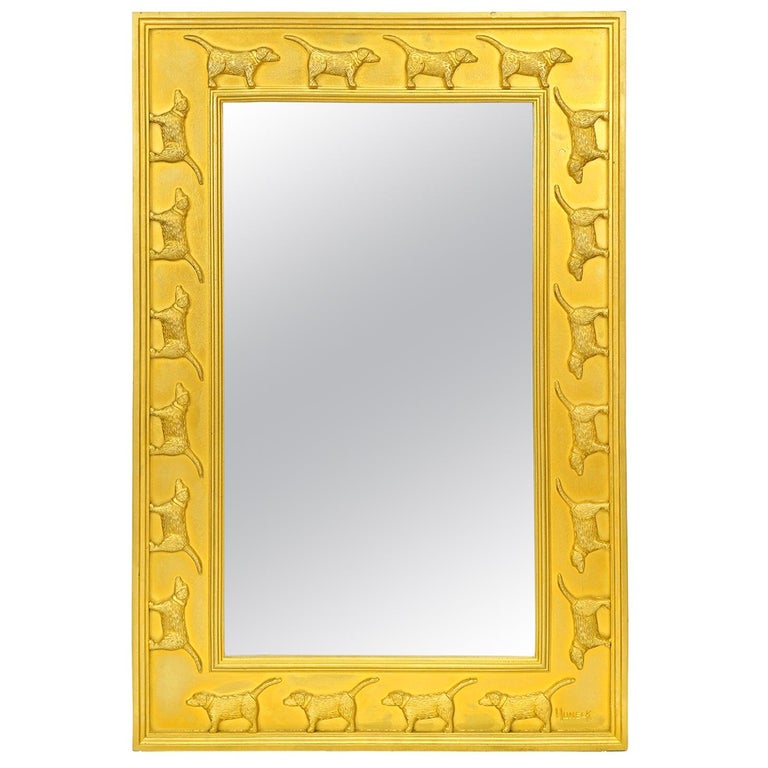 Stephen Huneck Labrador Retriever Mirror For Sale