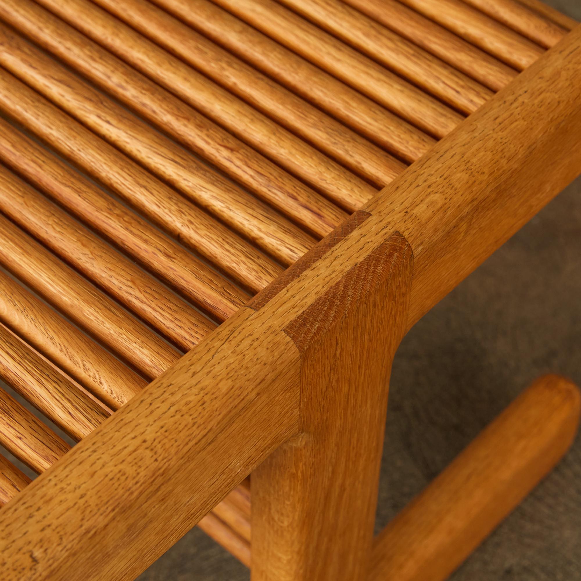 Stephen Hynson Oak Dowel Rocking Chair and Ottoman 9