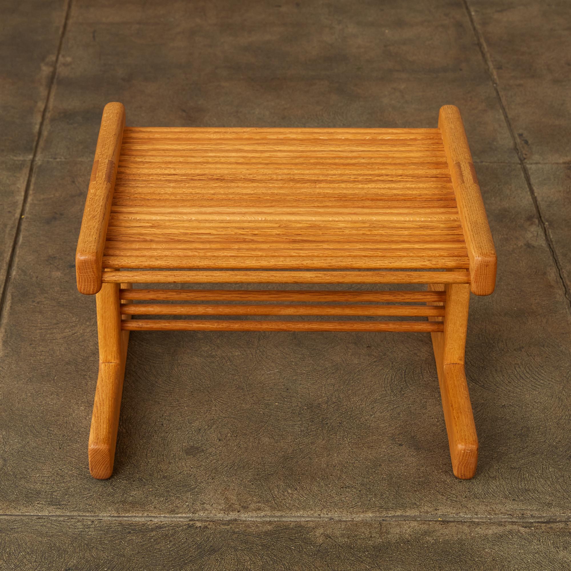 Stephen Hynson Oak Dowel Rocking Chair and Ottoman 1