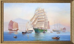 El clíper "Thermopylae" sale de Fuchow al amanecer