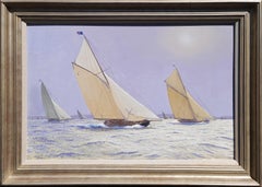 Die "Britannia" beim Rennen mit der "Lulworth", Ende der 1920er Jahre