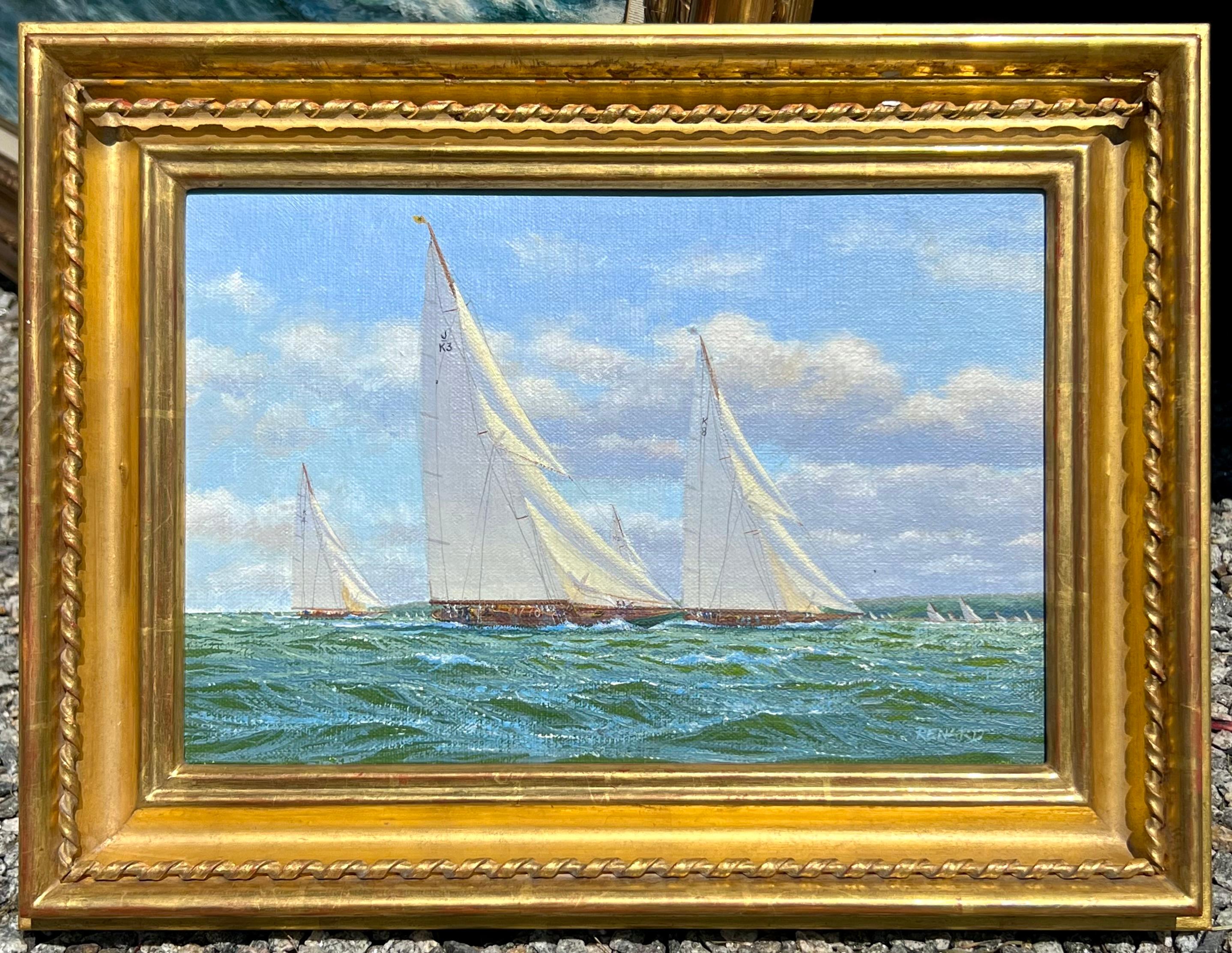 Yachts Racing Off the Coast 1