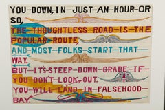 Stephen JM Palmer Gossip Town Outsider Art Painting