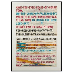 Stephen JM Palmer Gossip Town Outsider Art Painting
