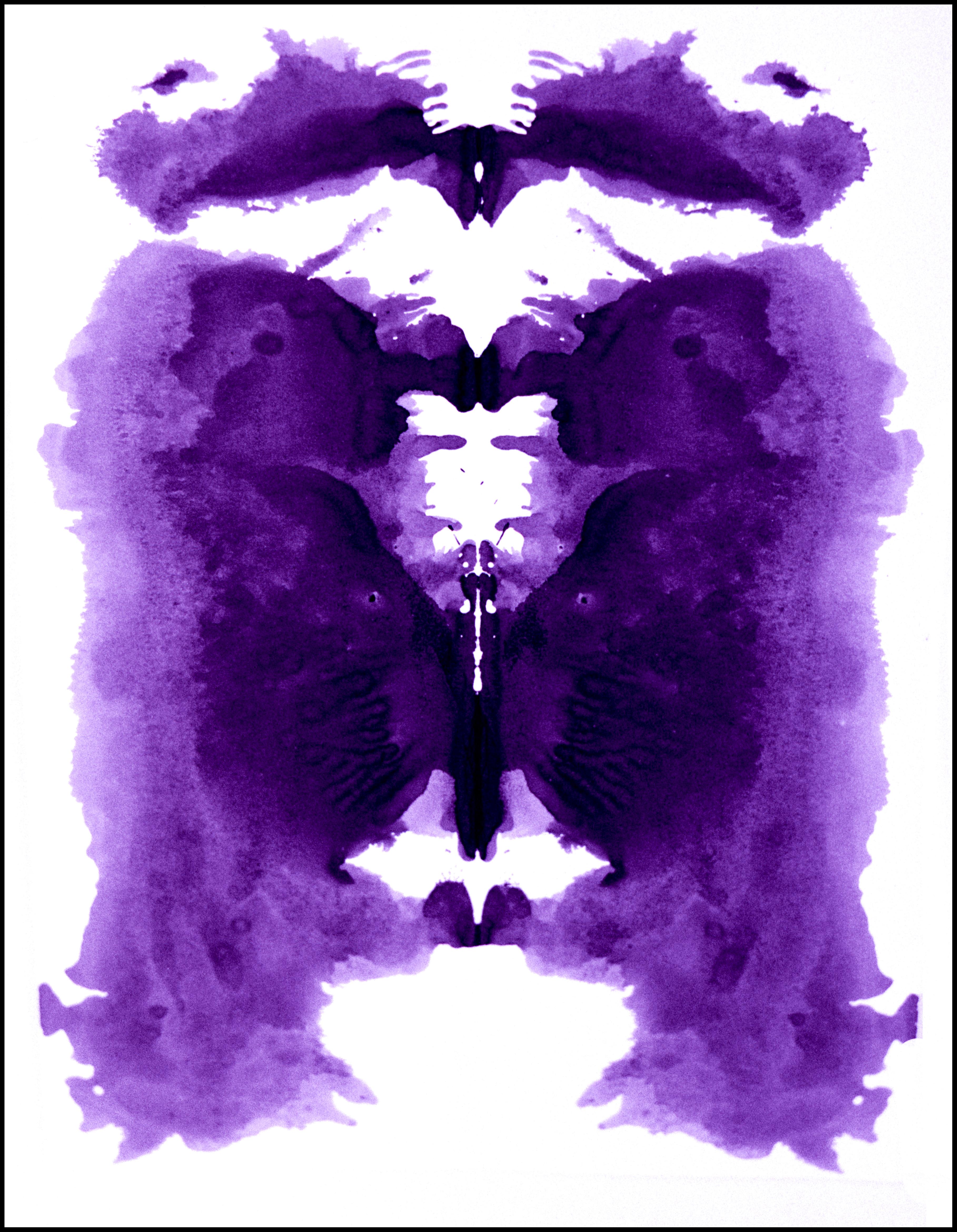 Stephen John Crosby Abstract Print - Ink Blot #8