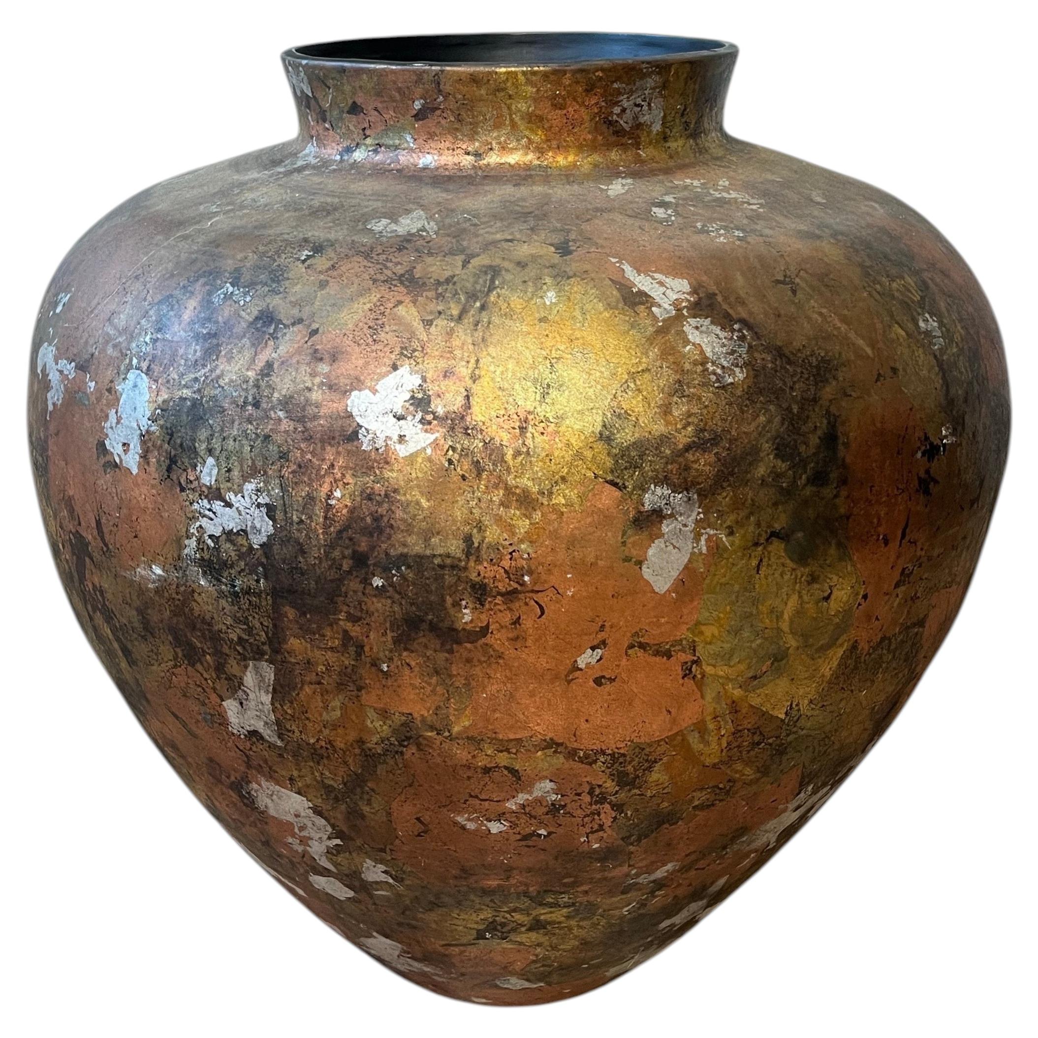 Stephen Kaye Post-Modern Floor Vase, Pottery & Plaster, 20th Century For Sale