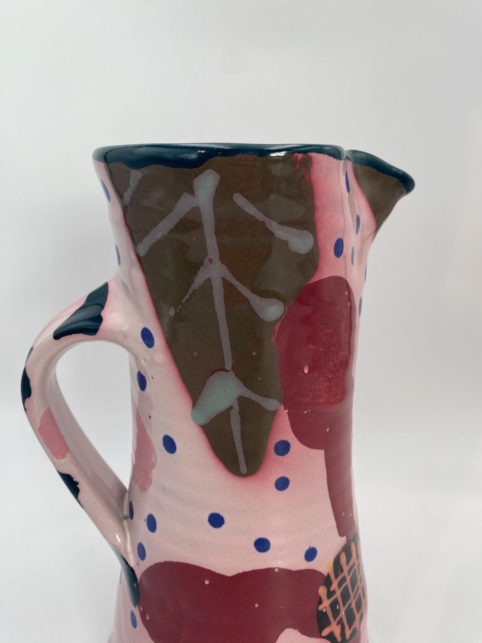Stephen Kilborn Art Pottery Ceramic Pitcher,  United States, 1990's  For Sale 5