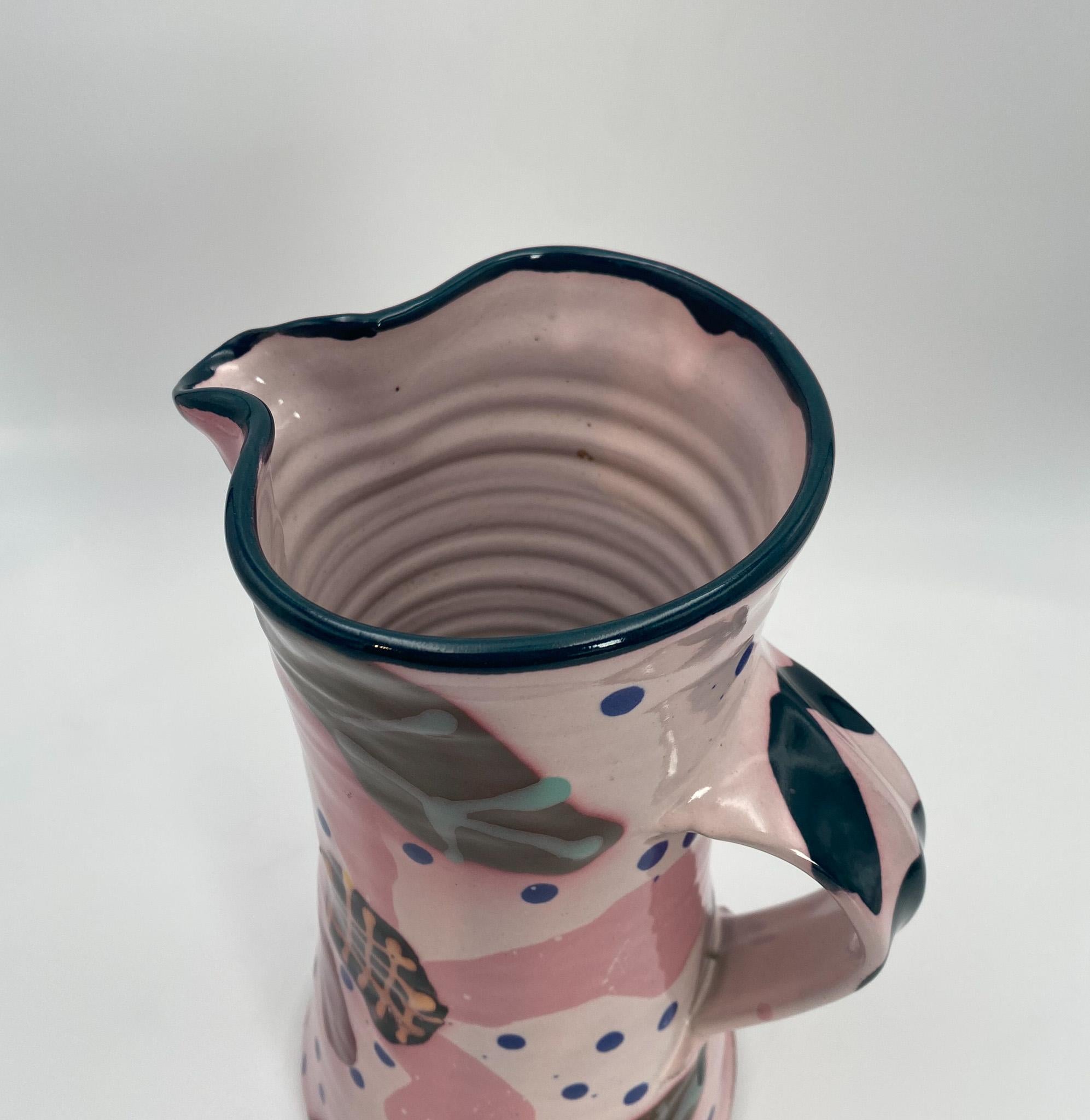 Stephen Kilborn Art Pottery Ceramic Pitcher,  United States, 1990's  For Sale 11