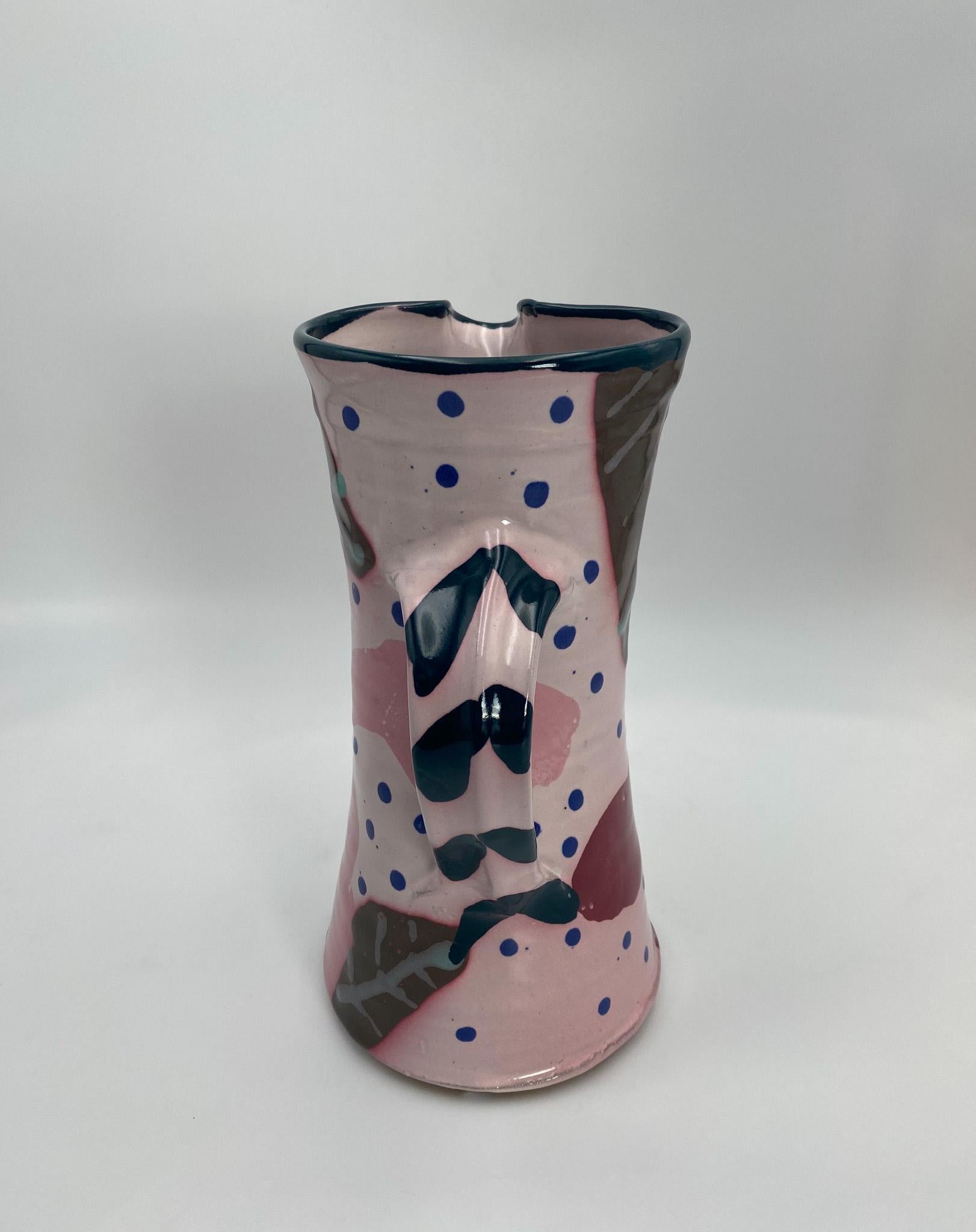 Stephen Kilborn Art Pottery Ceramic Pitcher,  United States, 1990's  For Sale 2