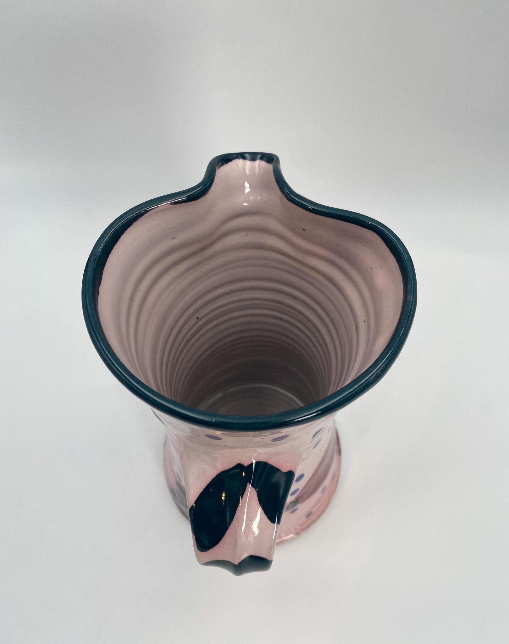Stephen Kilborn Art Pottery Ceramic Pitcher,  United States, 1990's  For Sale 3