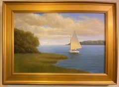 Heading Out, original impressionist marine landscape