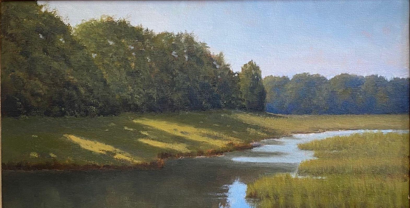 Sunlight and Shadows, original New England impressionist marine landscape 3