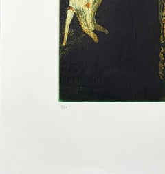 Juana – Color Etching by Stephen Lawlor, Figurative Print