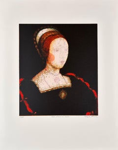 «Una rosa sin espinas» – Serigrafía de Stephen Lawlor, obra figurativa de una mujer