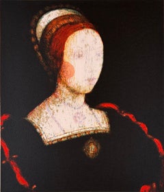 «Una rosa sin espinas» – Serigrafía de Stephen Lawlor, obra figurativa de una mujer