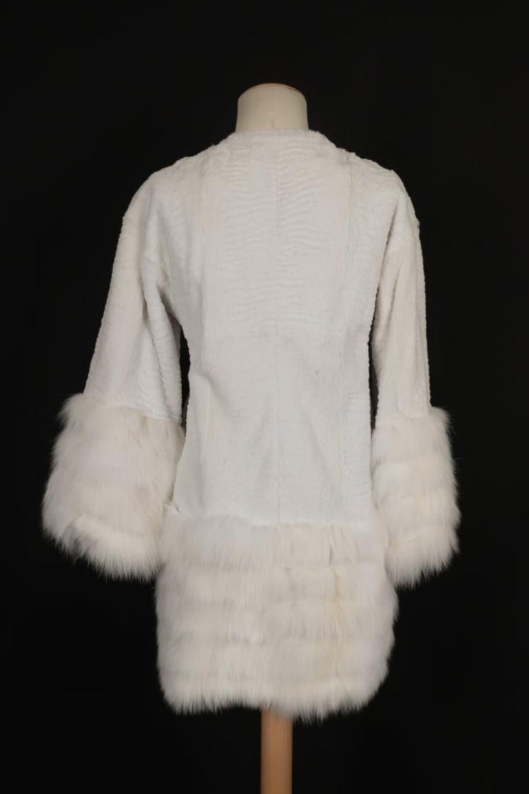 Stephen Long Breitschwanz Fur Coat In Excellent Condition For Sale In SAINT-OUEN-SUR-SEINE, FR