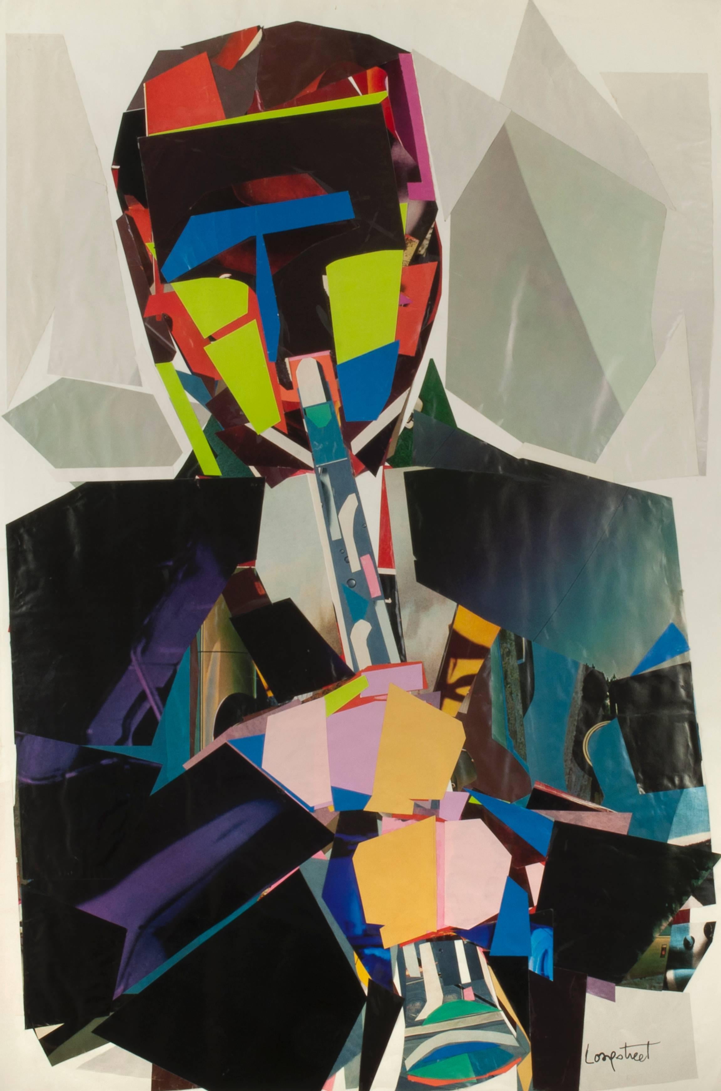 Jazz Man II - Mixed Media Art by Stephen Longstreet
