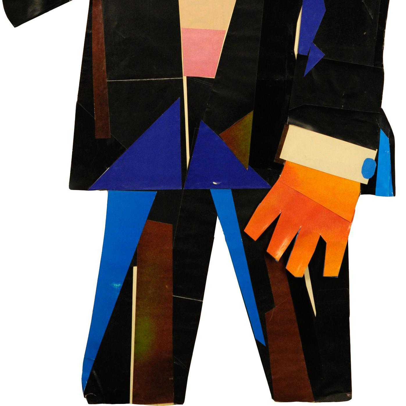 Jazz Singer
Mixed media 3 dimensional collage sculpture, 1975
Although dated 1975, this work may well have been done in the 1980s.  Longstreet dated his works for the period they represented, not necessarily the date of actual execution.
Dimensions: