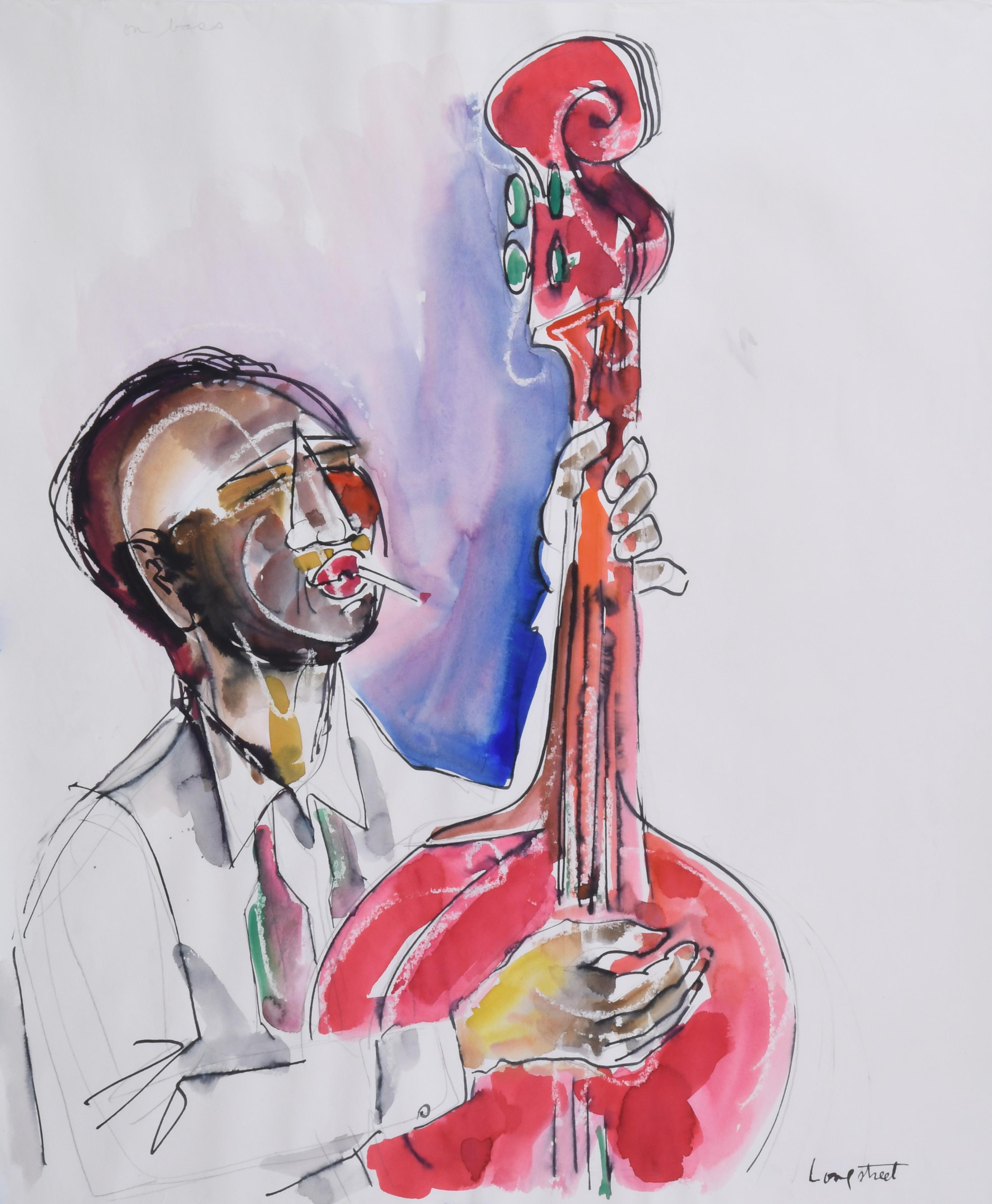 Stephen Longstreet Figurative Painting - On Bass