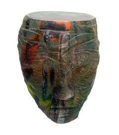 Stephen Lorson Glass Head Sculpture, George, 1995