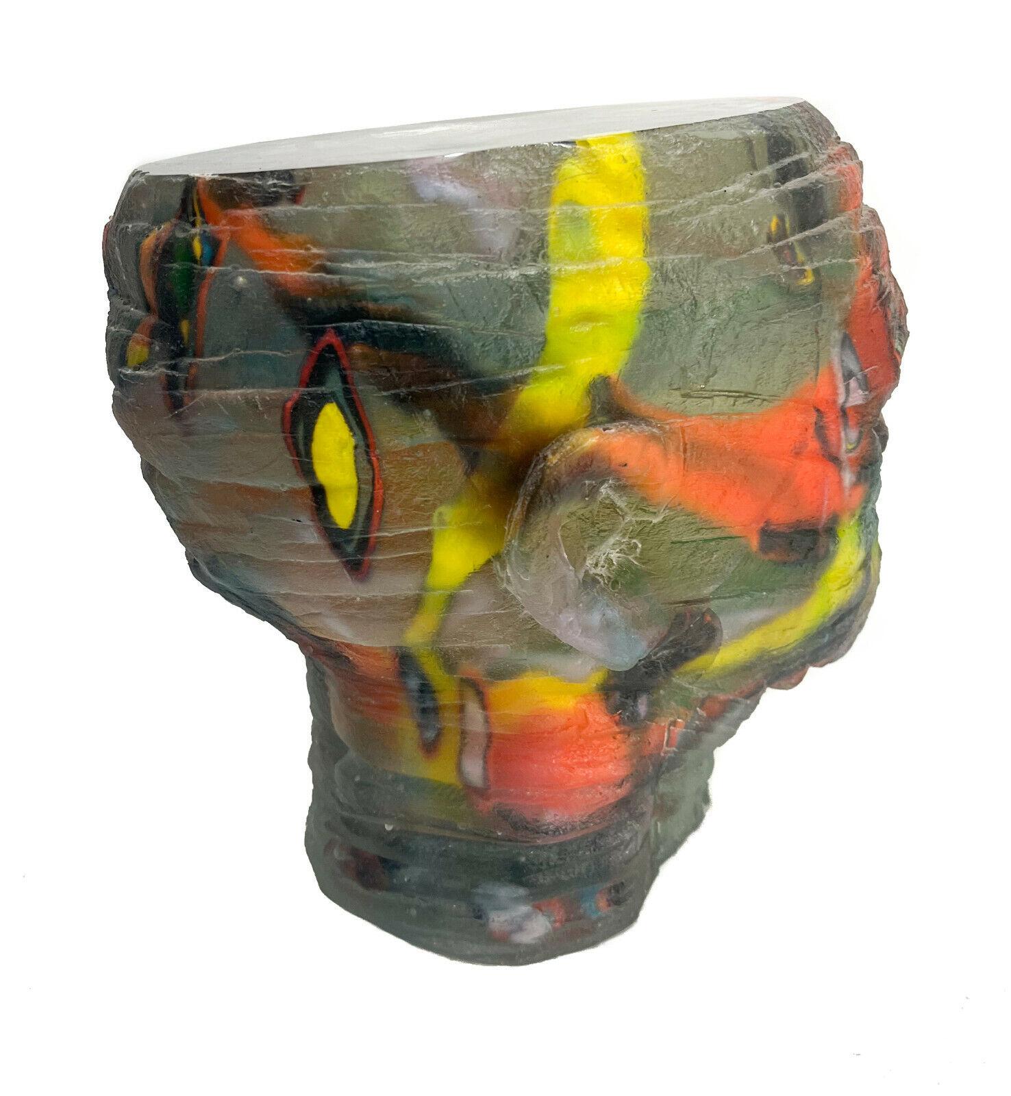 20th Century Stephen Lorson Glass Head Sculpture, George, 1995 For Sale