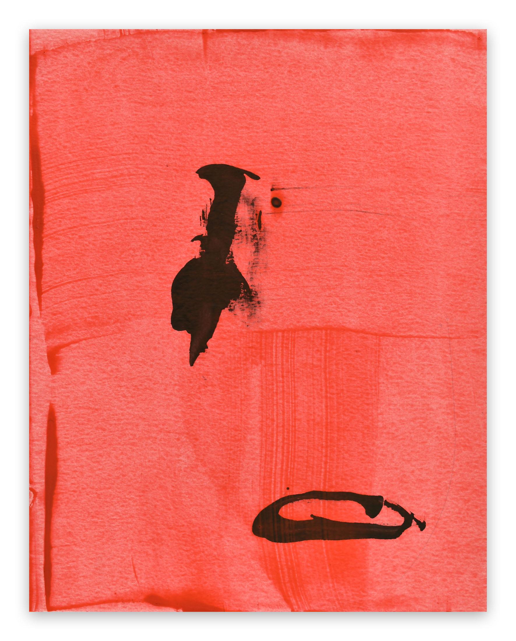Stephen Maine Abstract Drawing - Frankly Scarlet 47 (Abstract painting)