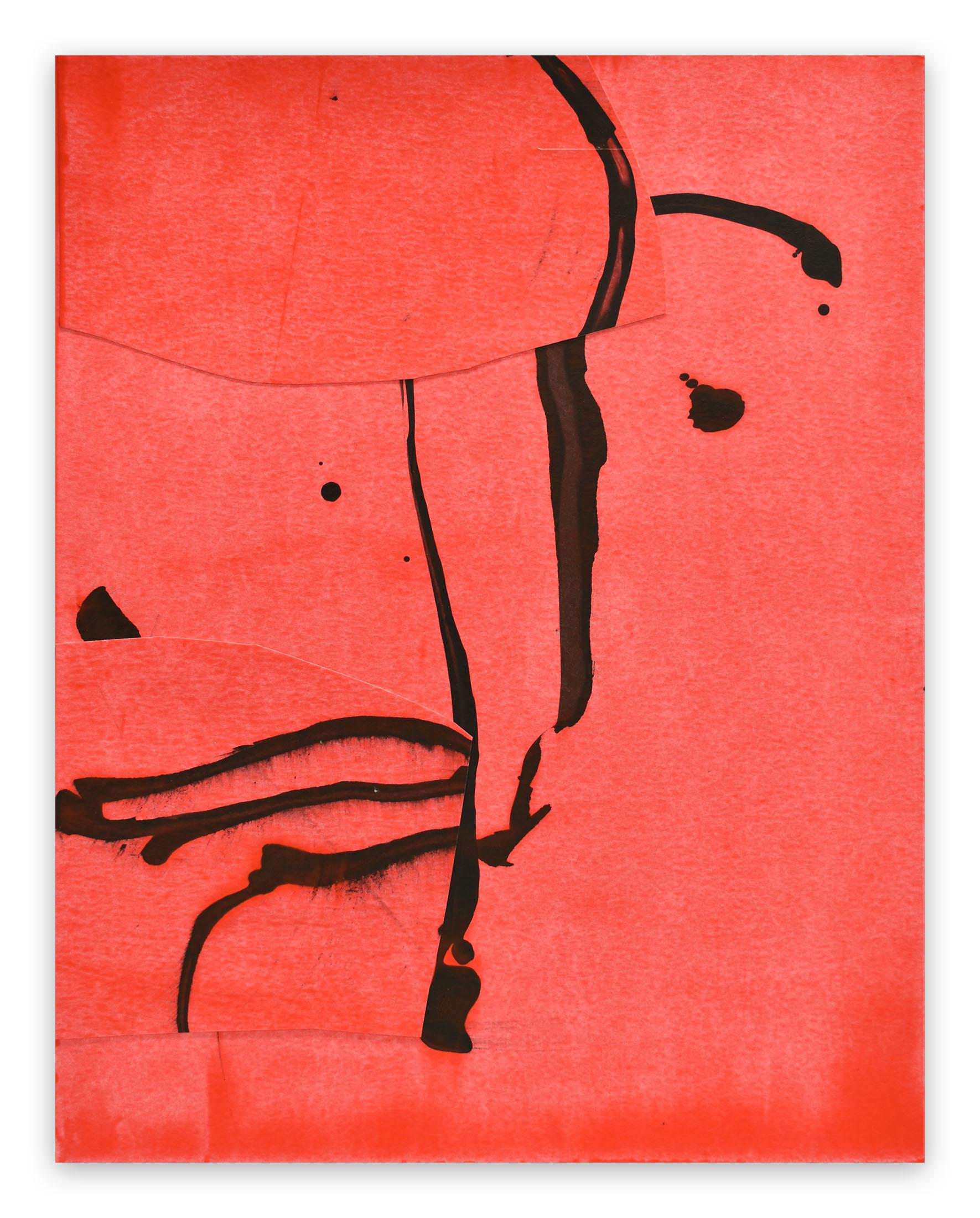 Stephen Maine Abstract Drawing - Frankly Scarlet 52 (Abstract painting)