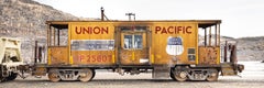 "Caboose UP 25807" Contemporary photograph of railroad train car limited ediiton