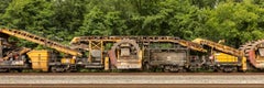 Used Freight Train Contemporary Photograph, "Undercutter" 20"x60" C-Print