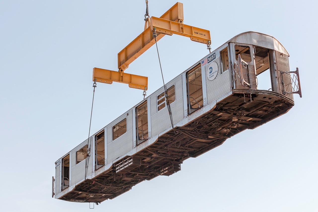 "Mind the Gap" Subway Reefing Photograph- Environmental Artwork large scale