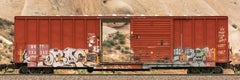 Passing Freight -Contemporary color photograph "BKTY 15325" freight train series