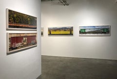 Passing Freight -Contemporary color photograph "BR 35535" freight train series