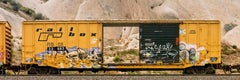 Passing Freight -Contemporary color photograph "RBOX 33863" freight train series