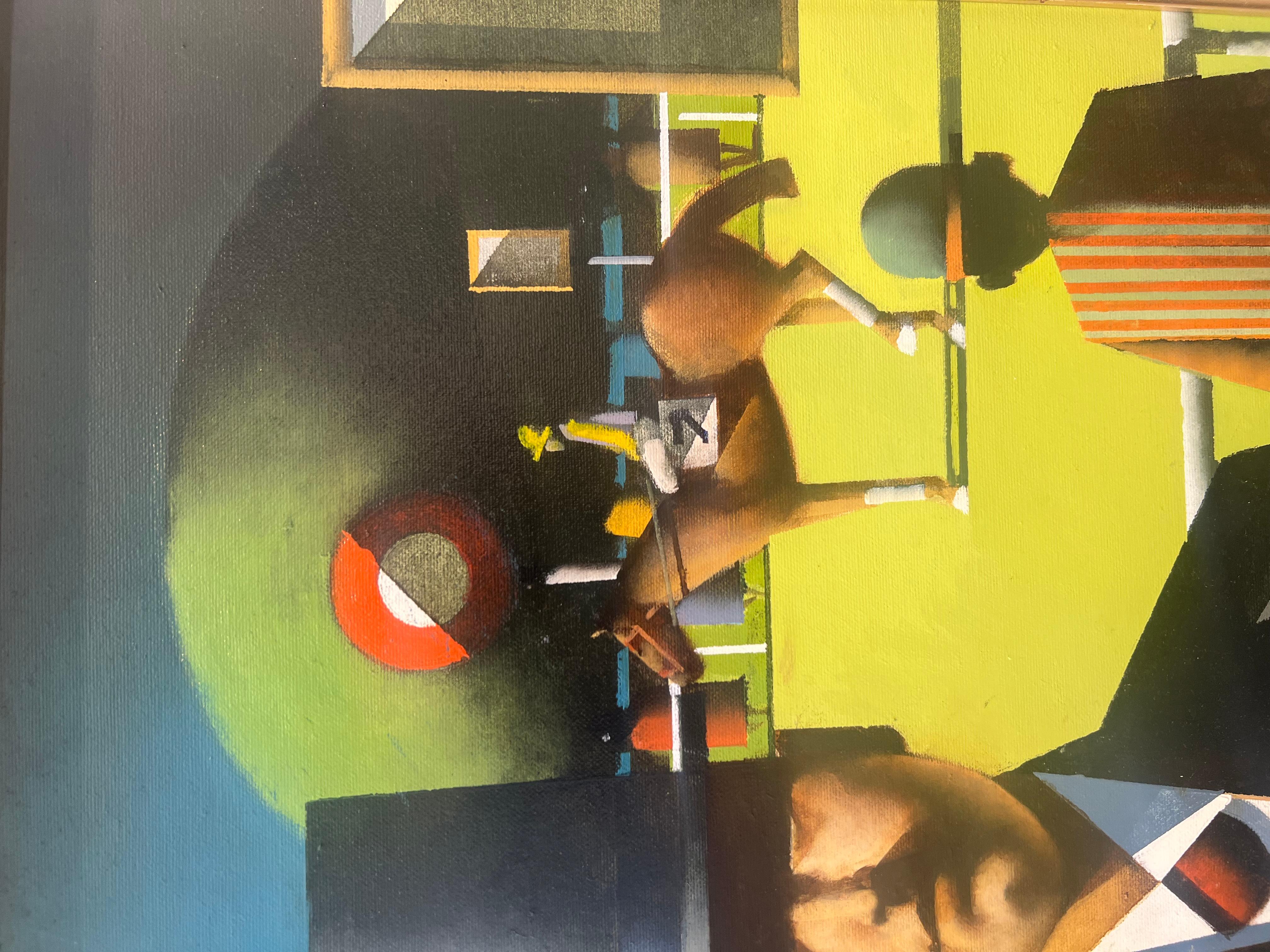 Mangan has developed a very distinctive figurative portrayal. His works involve unique human forms in a variety of backgrounds. These can be at the racetrack, the train station, or at the beach. His work has been held at the Metropolitan Museum of