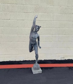 Stephen Markham Contemporary English Lead Hermes/ Mercury Statue