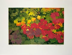 „Herbstfarben“ – Radierung und Aquatinta, signiert, zeitgenössisch, 2007, 12 x 18
