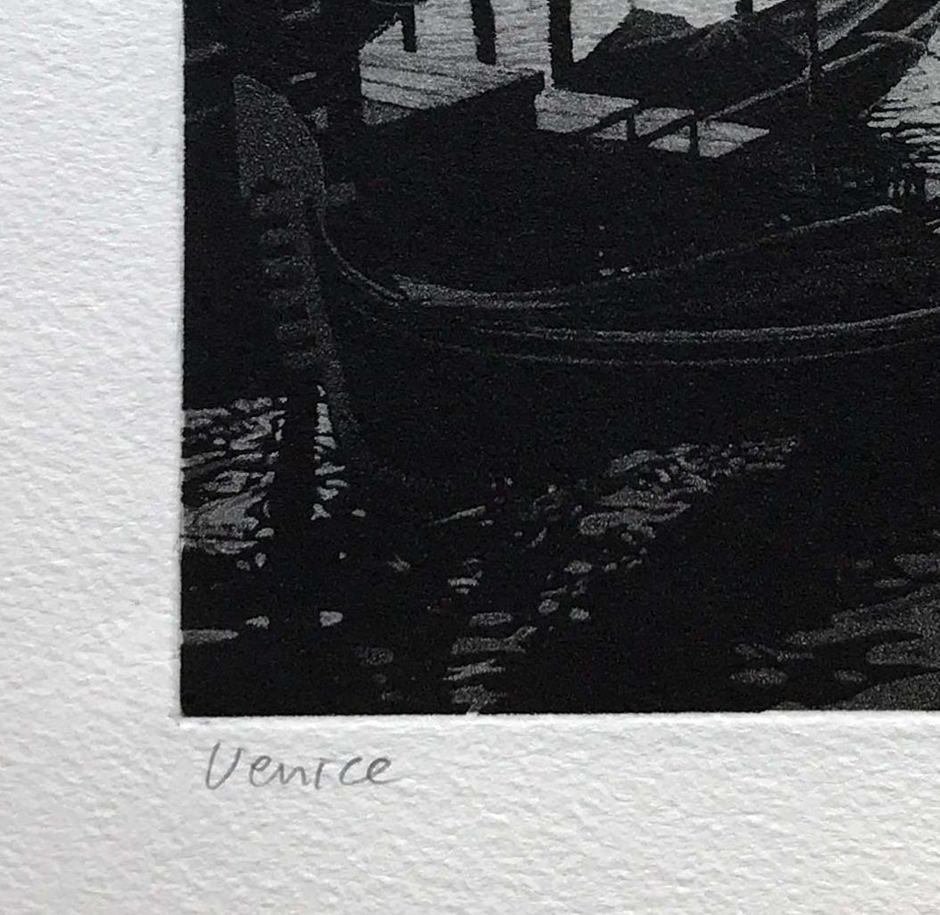 Venice - Black Landscape Print by Stephen McMillan