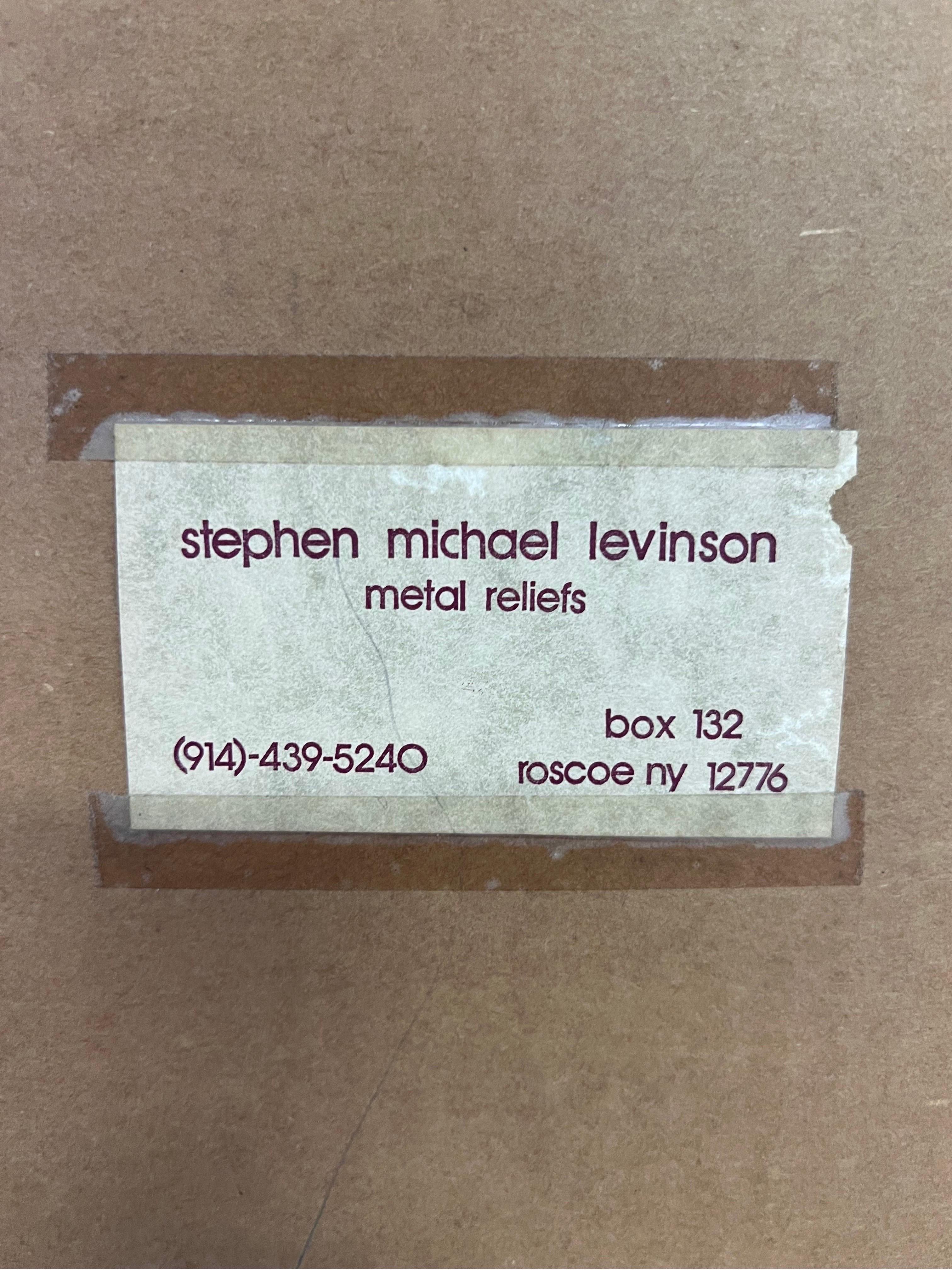 Stephen Michael Levinson Sculpted Bronze Wall Art, Vintage, 1970s For Sale 1