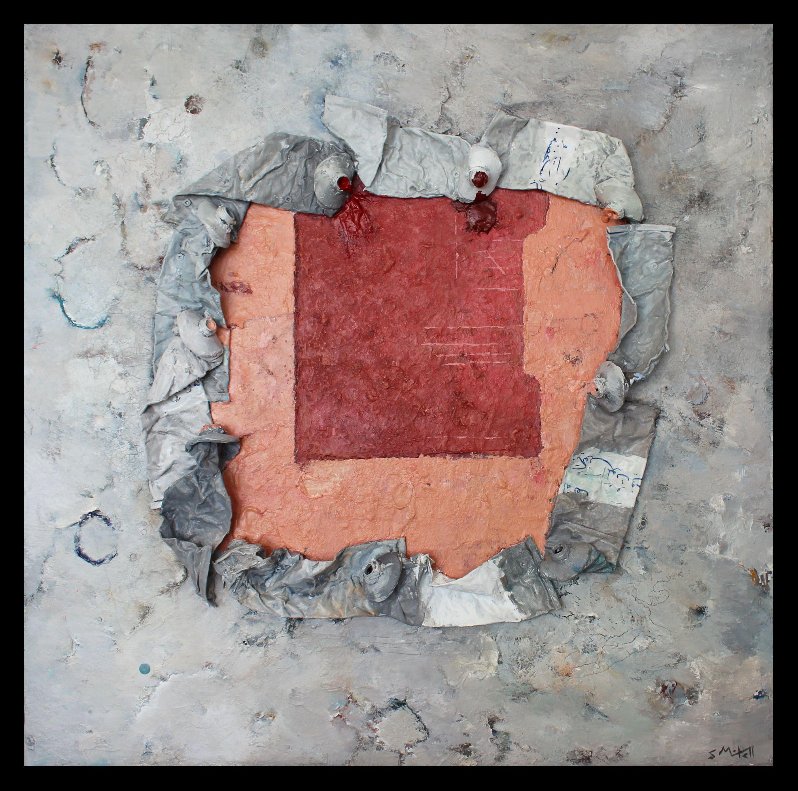 Pared Marroquí 1, Técnica mixta sobre panel MDF - Mixed Media Art Abstracto de Stephen Mitchell