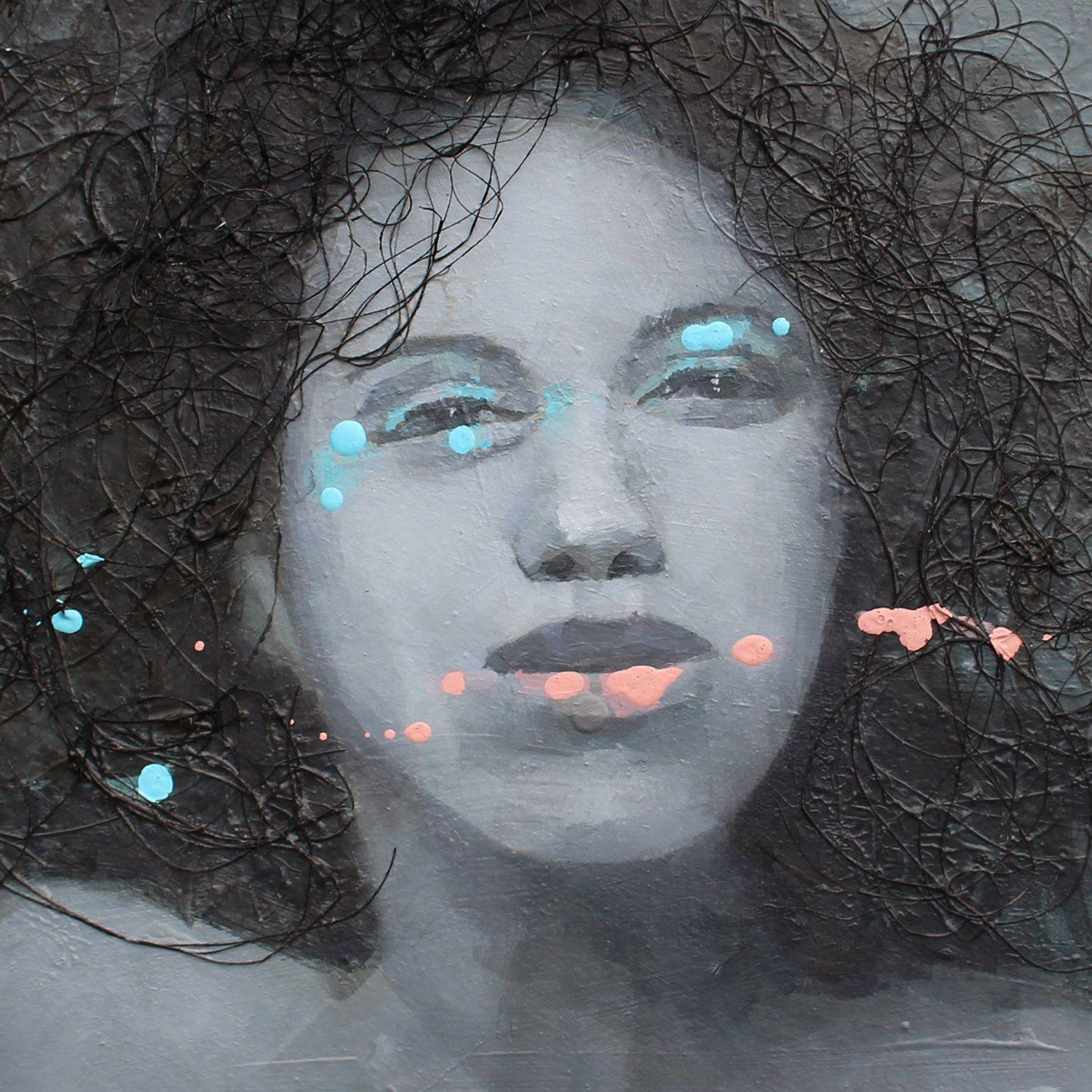 Tangled, Mixed Media auf MDF-Paneel im Angebot 2